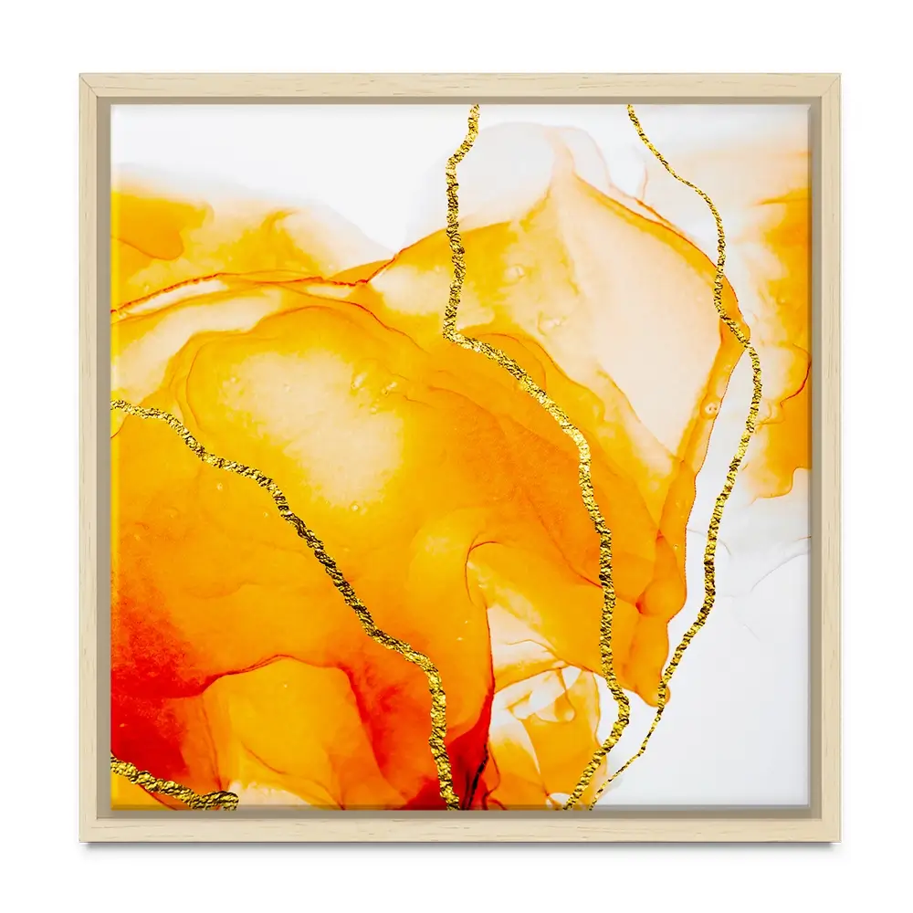 Bright Orange Square Canvas Print Bright Orange Square Canvas Print wall art product Art Print Shop