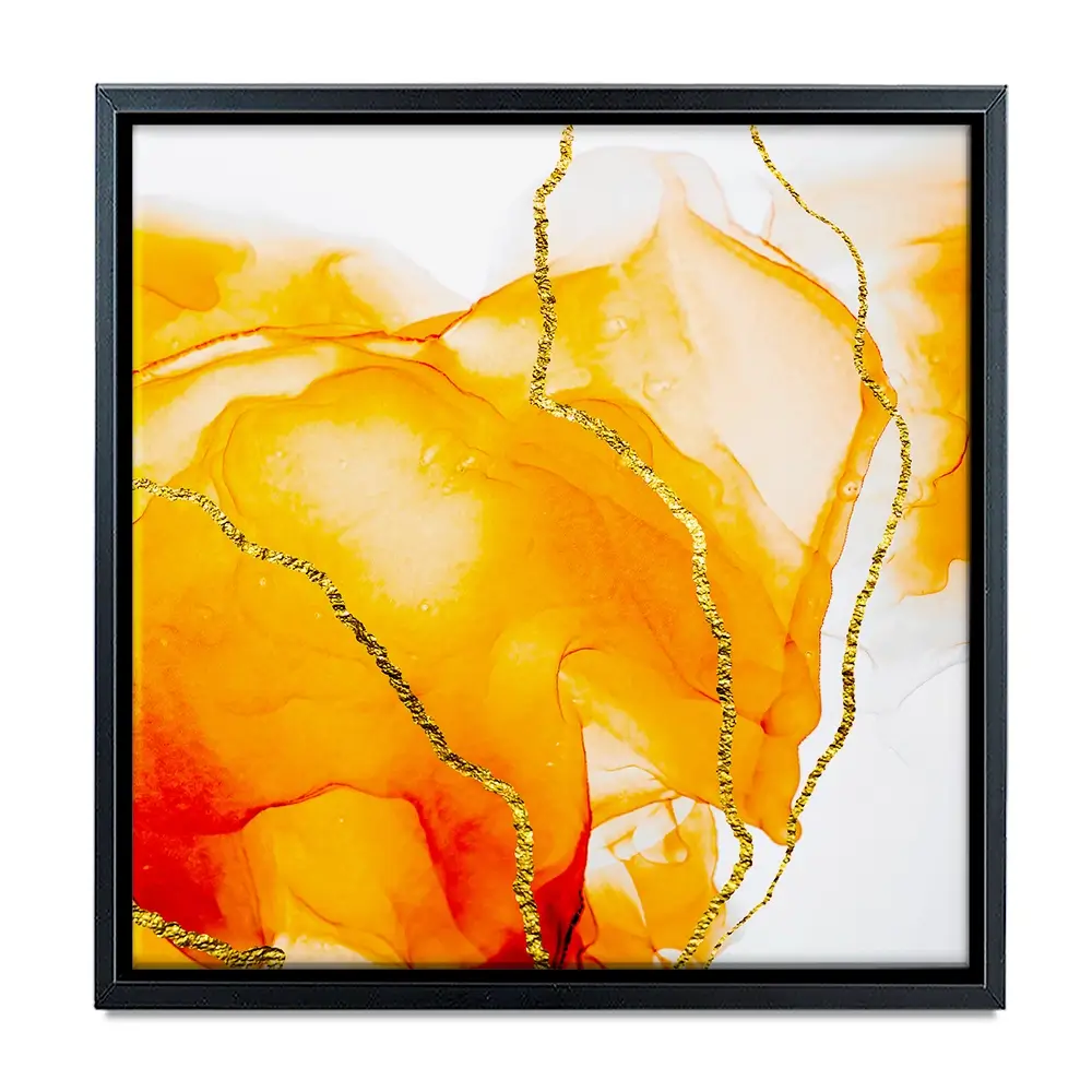 Bright Orange Square Canvas Print Bright Orange Square Canvas Print wall art product Art Print Shop