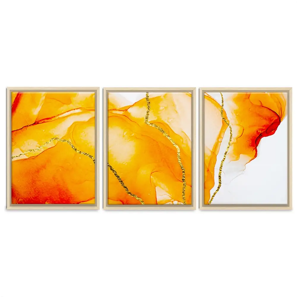 Bright Orange Trio Canvas Print Bright Orange Trio Canvas Print wall art product CARACOLLA / Shutterstock