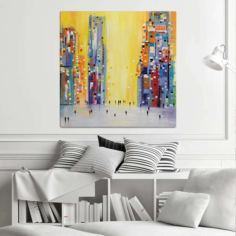 Bright Sunny Day Square Canvas Print Bright Sunny Day Square Canvas Print wall art product Ekaterina Ermilkina