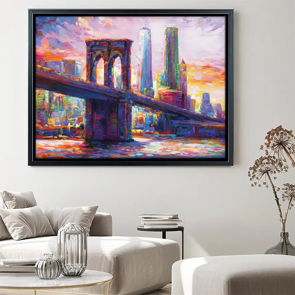 Brooklyn Bridge New York City Canvas Print Brooklyn Bridge New York City Canvas Print wall art product Leon Devenice