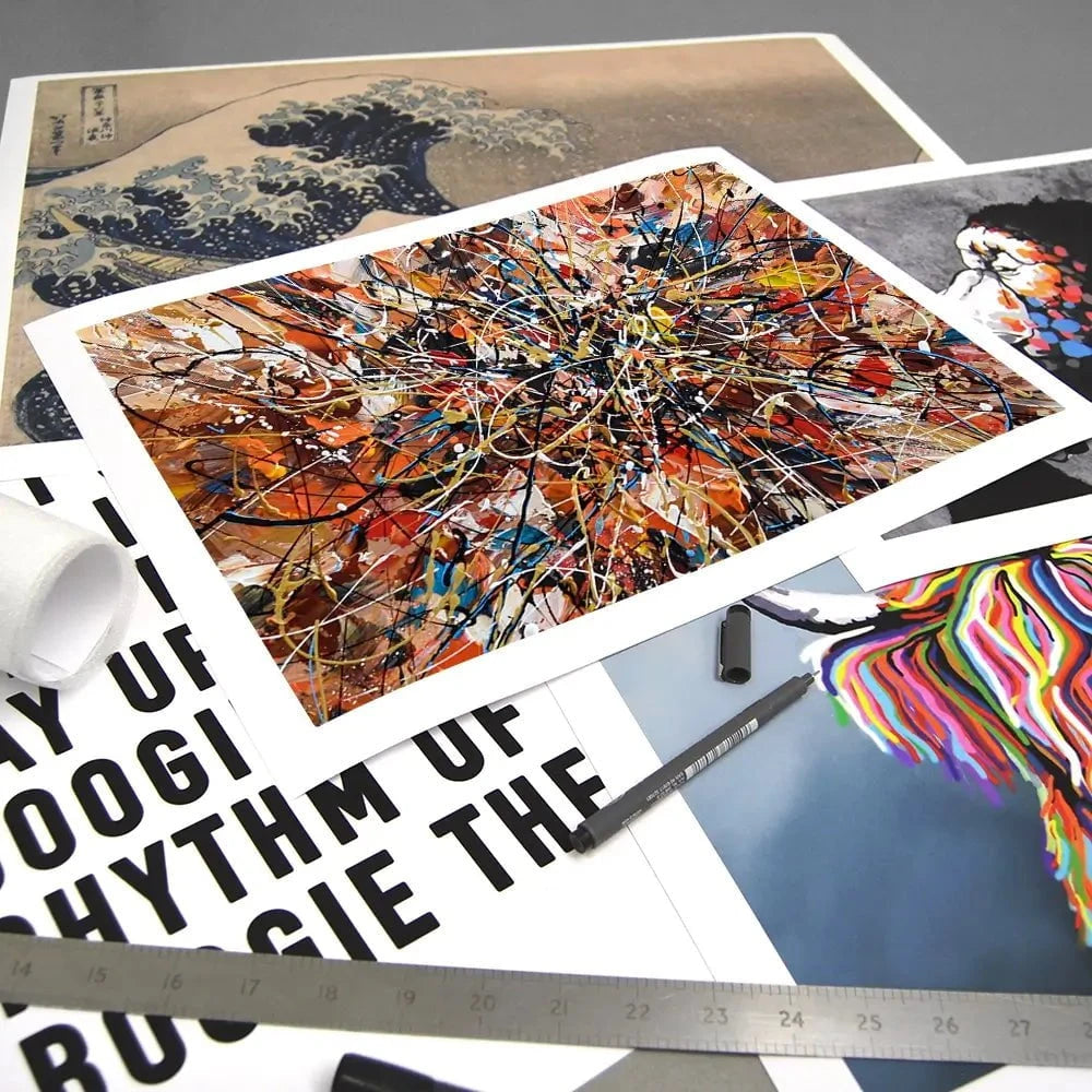 Brown Abstract Art Print Brown Abstract Art Print wall art product Olga Tkachyk