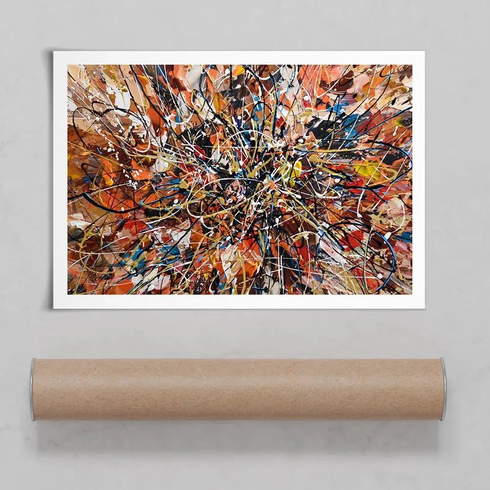 Brown Abstract Art Print Brown Abstract Art Print wall art product Olga Tkachyk