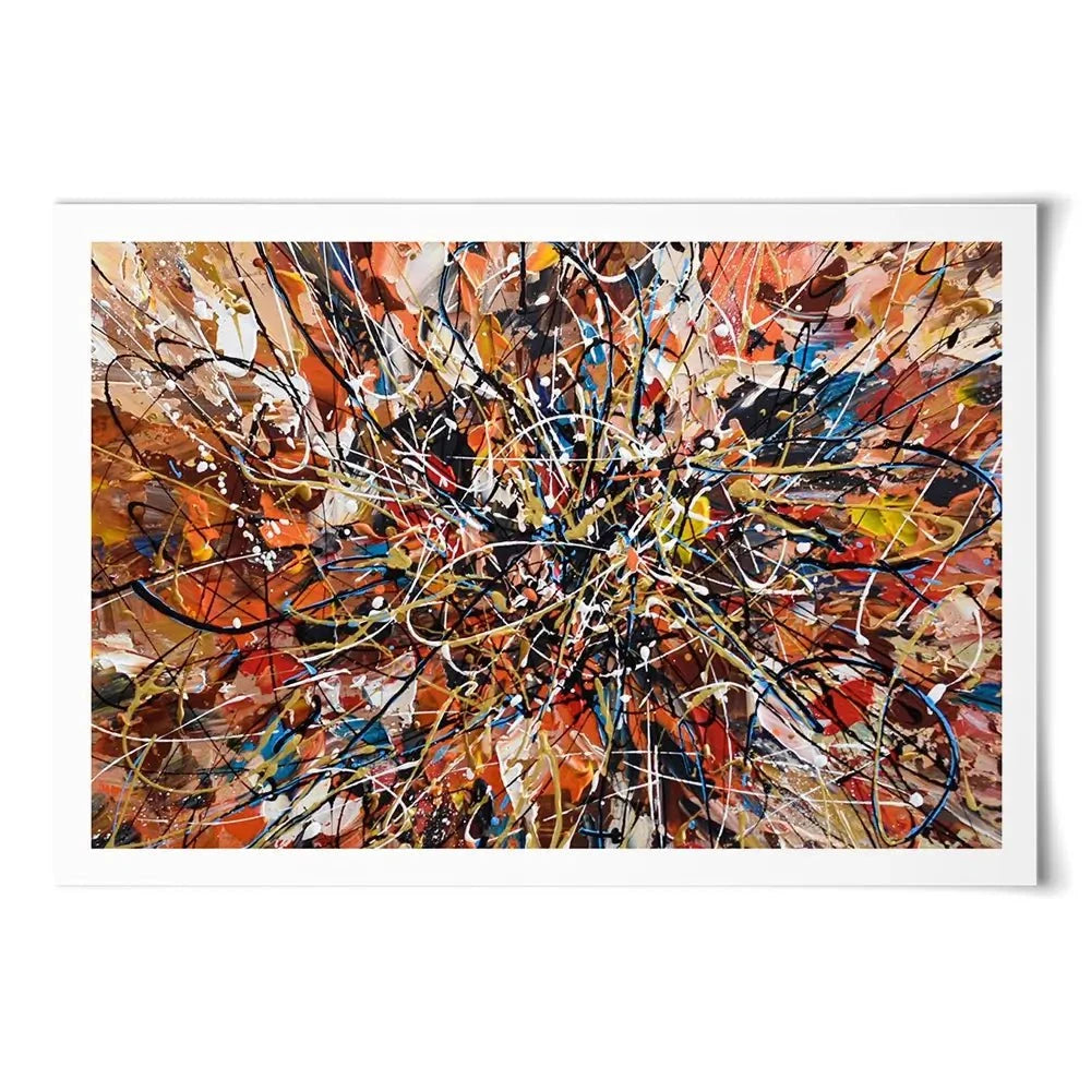 Brown Abstract Art Print Brown Abstract Art Print wall art product Olga Tkachyk