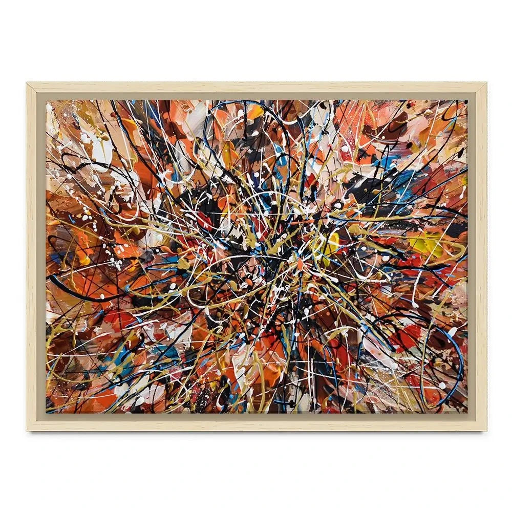 Brown Abstract Canvas Print Brown Abstract Canvas Print wall art product Olga Tkachyk