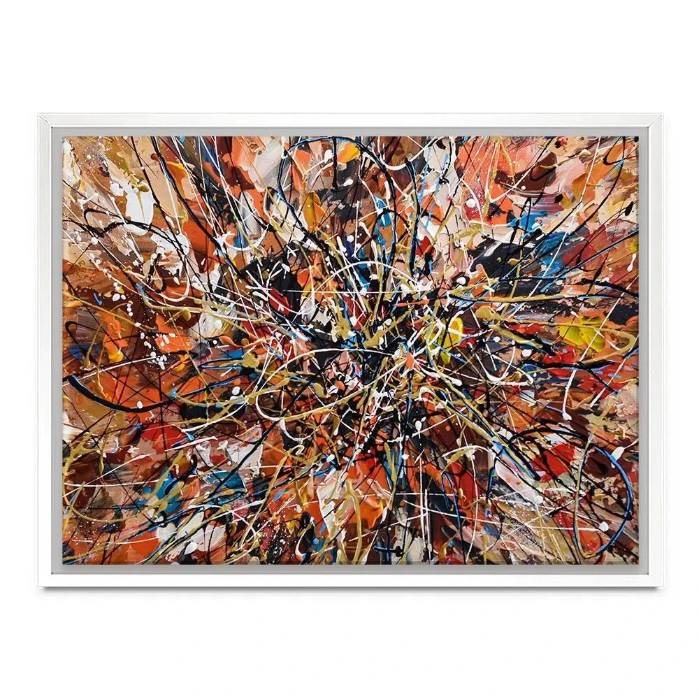 Brown Abstract Canvas Print Brown Abstract Canvas Print wall art product Olga Tkachyk