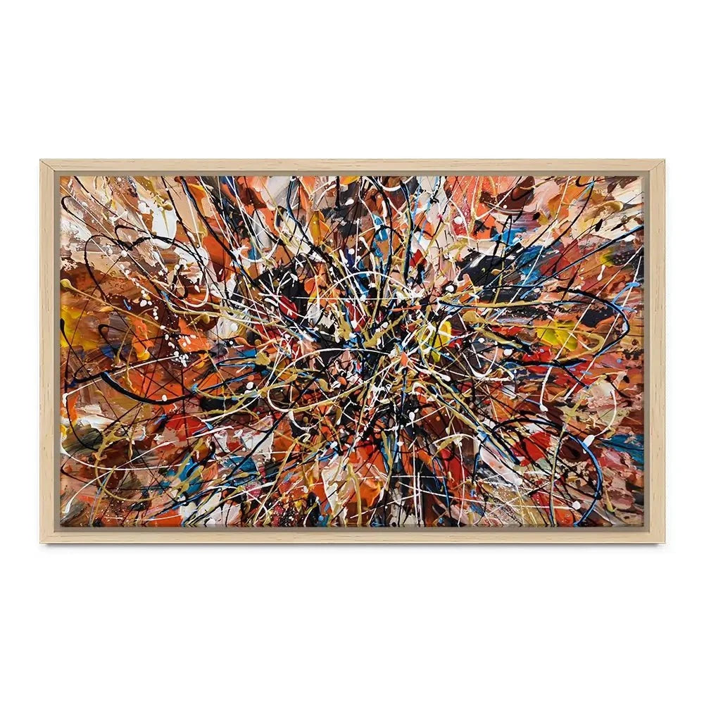 Brown Abstract Canvas Print Brown Abstract Canvas Print wall art product Olga Tkachyk