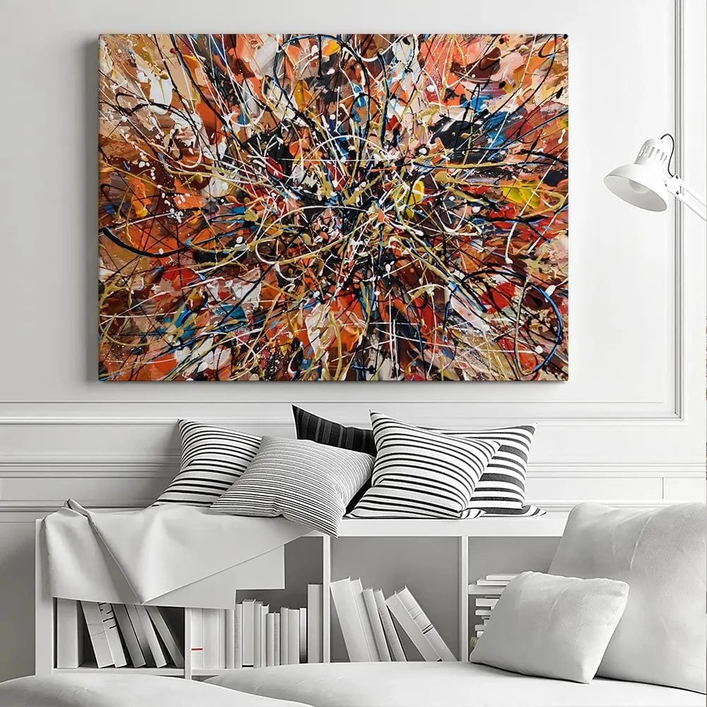 Brown Abstract Canvas Print Brown Abstract Canvas Print wall art product Olga Tkachyk