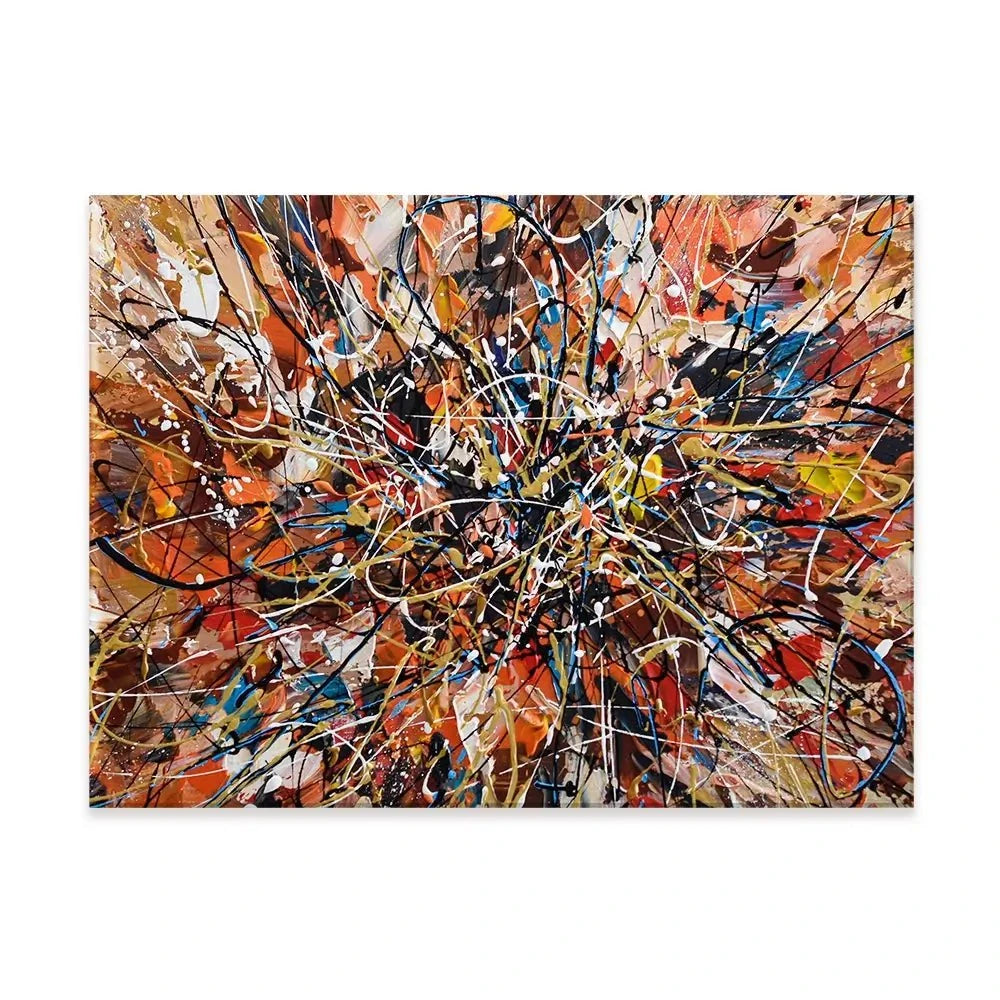 Brown Abstract Canvas Print Brown Abstract Canvas Print wall art product Olga Tkachyk