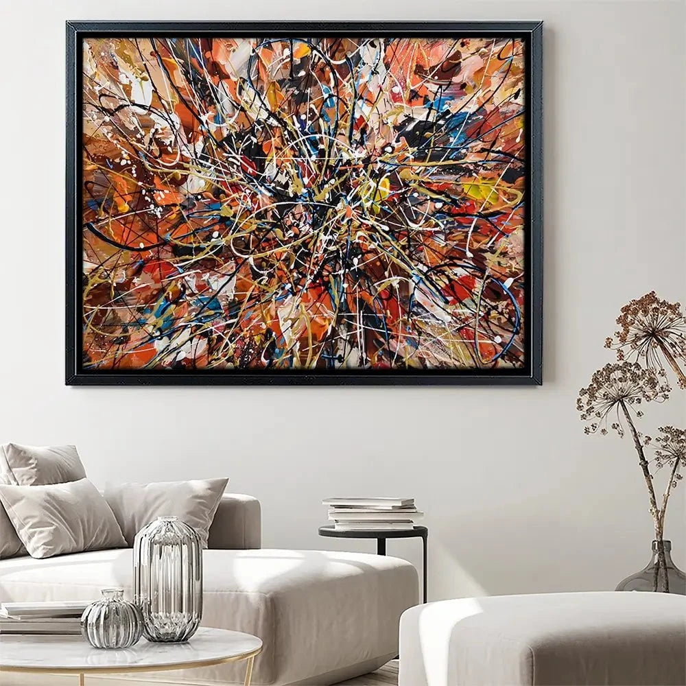 Brown Abstract Canvas Print Brown Abstract Canvas Print wall art product Olga Tkachyk