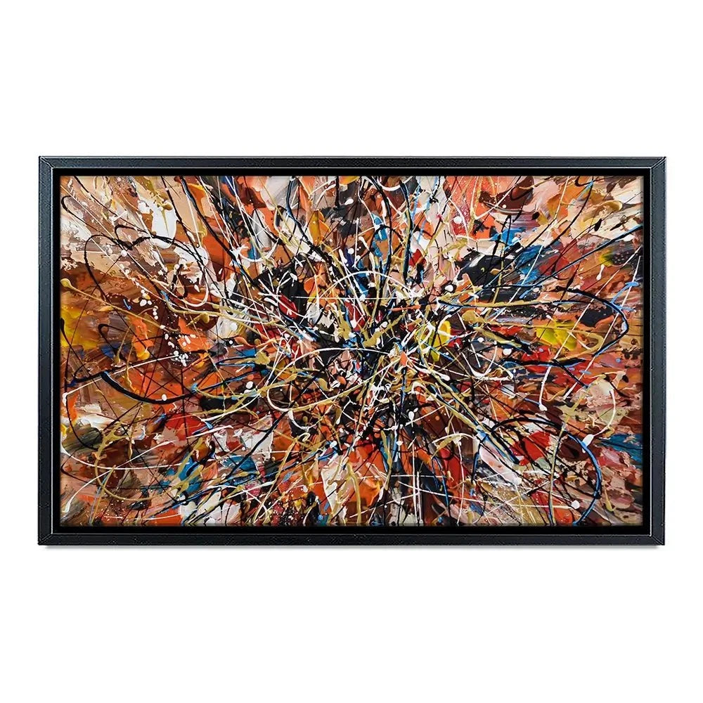 Brown Abstract Canvas Print Brown Abstract Canvas Print wall art product Olga Tkachyk