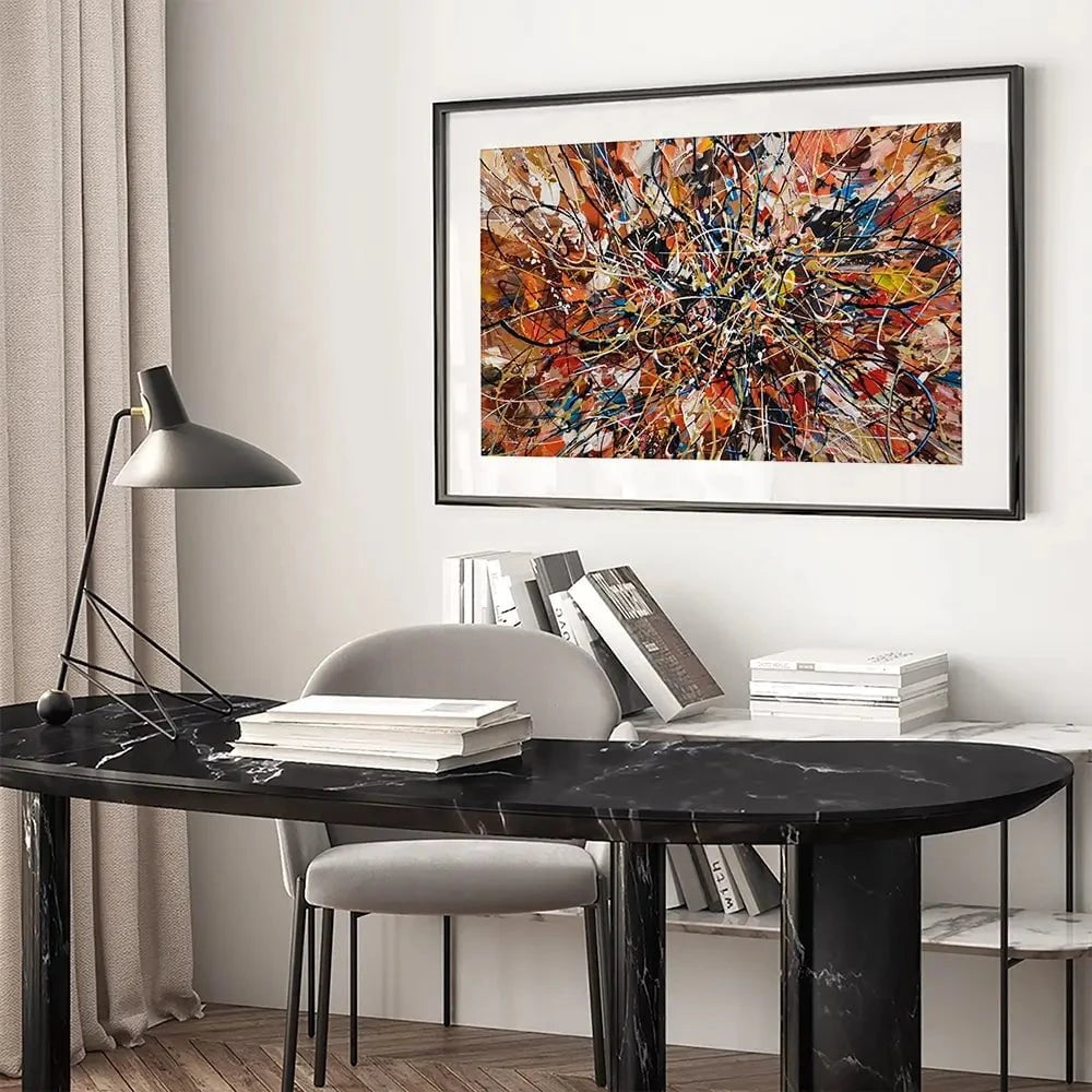 Brown Abstract Framed Art Print Brown Abstract Framed Art Print wall art product Olga Tkachyk