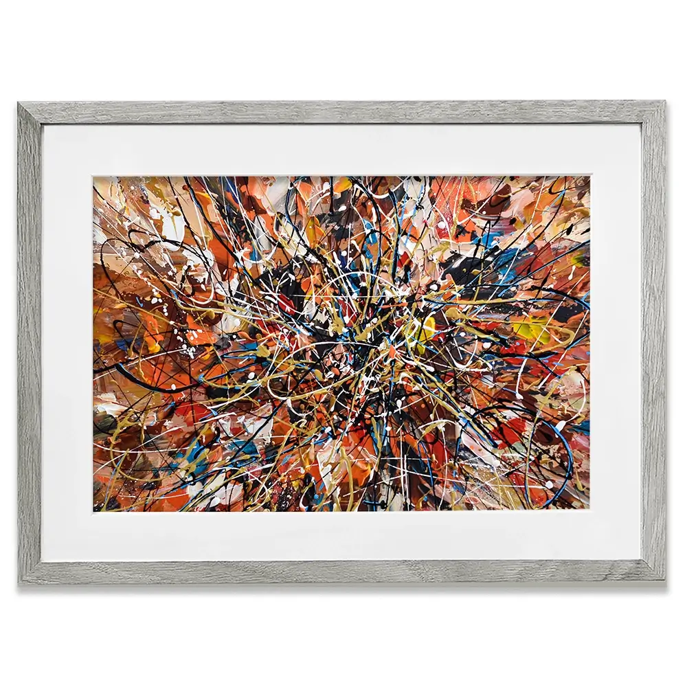 Brown Abstract Framed Art Print Brown Abstract Framed Art Print wall art product Olga Tkachyk