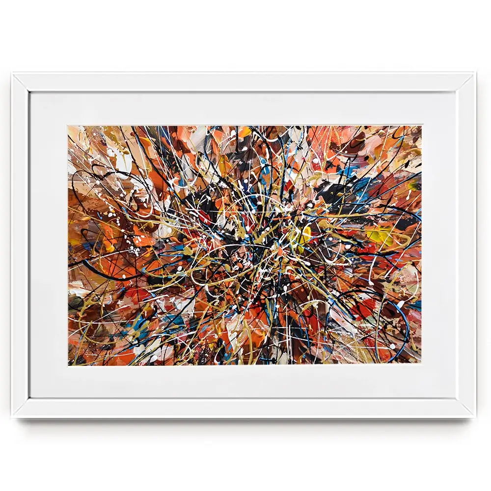 Brown Abstract Framed Art Print Brown Abstract Framed Art Print wall art product Olga Tkachyk