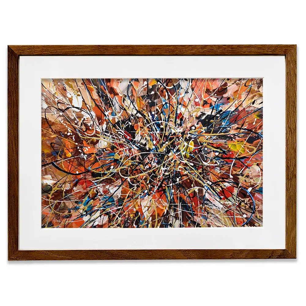 Brown Abstract Framed Art Print Brown Abstract Framed Art Print wall art product Olga Tkachyk