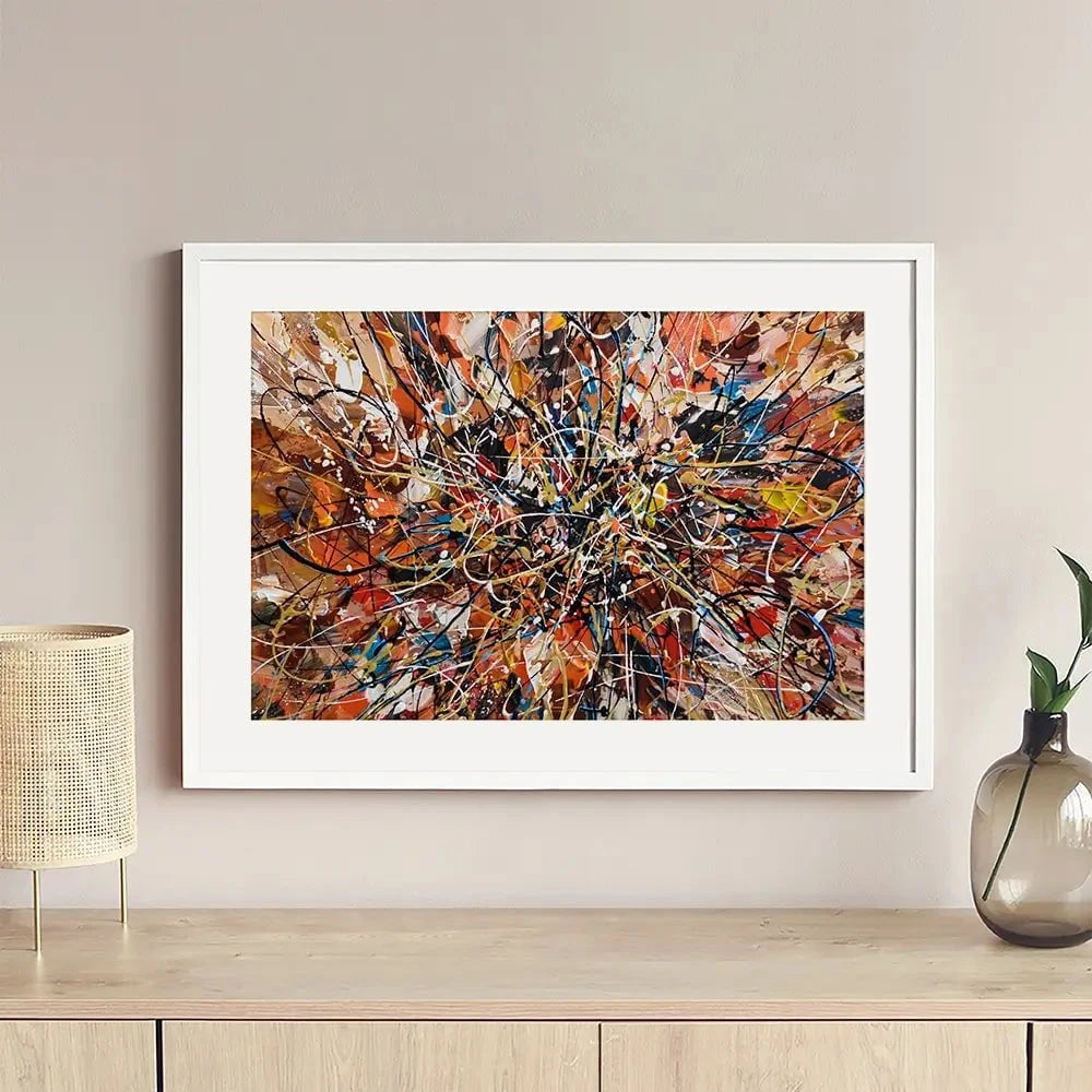 Brown Abstract Framed Art Print Brown Abstract Framed Art Print wall art product Olga Tkachyk