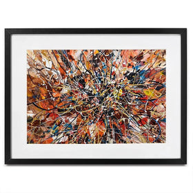 Brown Abstract Framed Art Print Brown Abstract Framed Art Print wall art product Olga Tkachyk