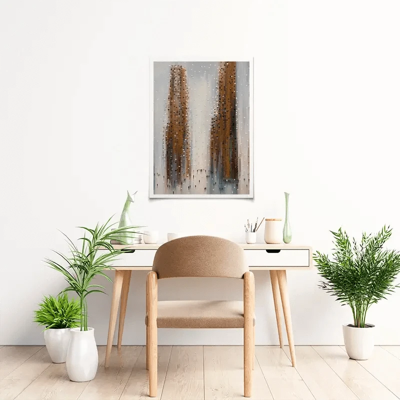Brown City Reflections Art Print Brown City Reflections Art Print wall art product Ekaterina Ermilkina