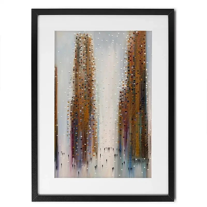 Brown City Reflections Framed Art Print Brown City Reflections Framed Art Print wall art product Ekaterina Ermilkina