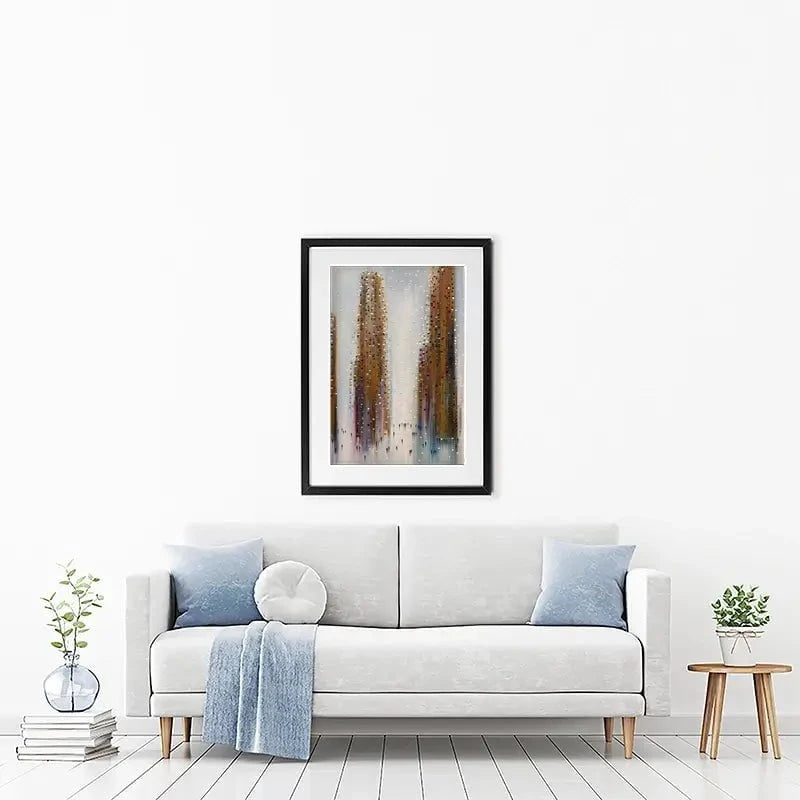 Brown City Reflections Framed Art Print Brown City Reflections Framed Art Print wall art product Ekaterina Ermilkina