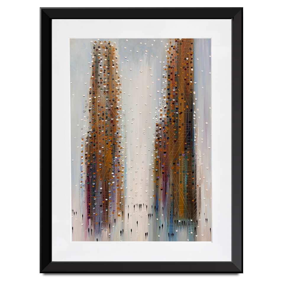 Brown City Reflections Framed Art Print Brown City Reflections Framed Art Print wall art product Ekaterina Ermilkina