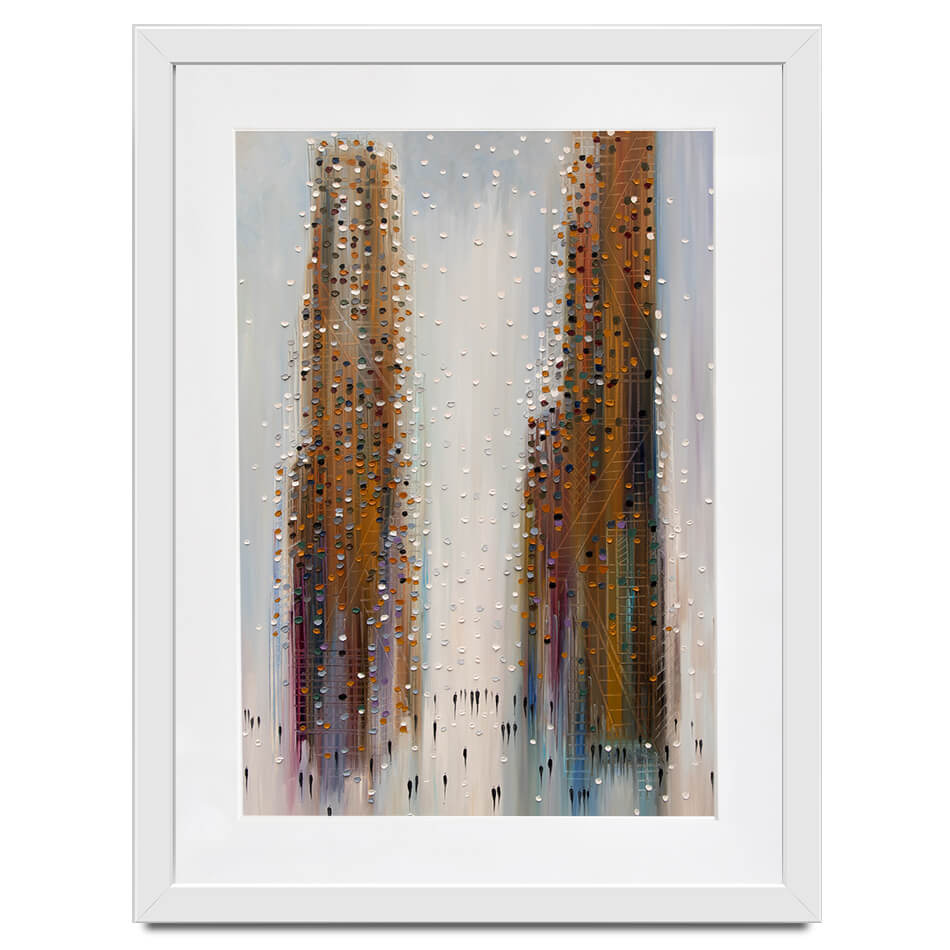 Brown City Reflections Framed Art Print Brown City Reflections Framed Art Print wall art product Ekaterina Ermilkina