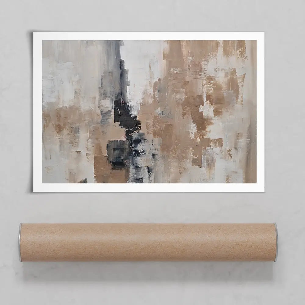 Brown Grey Blend Art Print Brown Grey Blend Art Print wall art product Art Print Shop