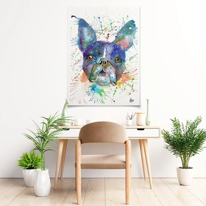 Bruno The Boston Terrier Art Print Bruno The Boston Terrier Art Print wall art product Jamie Taylor