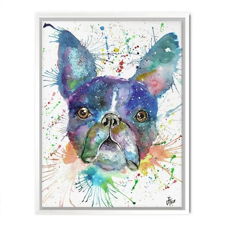 Bruno The Boston Terrier Canvas Print Bruno The Boston Terrier Canvas Print wall art product Jamie Taylor