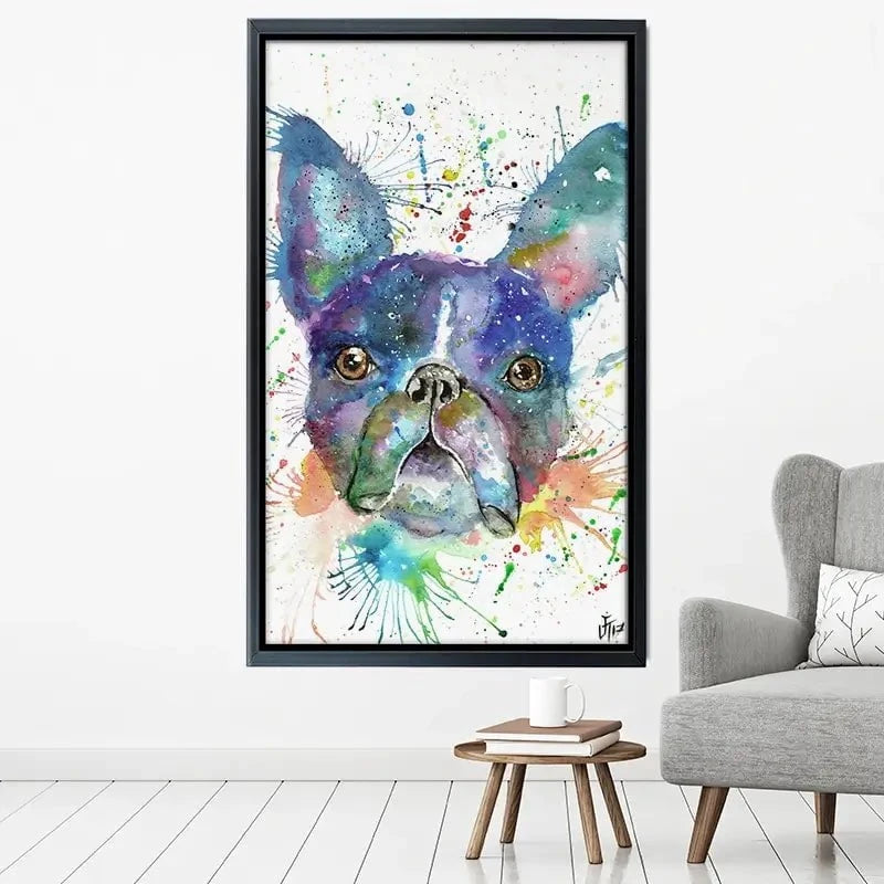 Bruno The Boston Terrier Canvas Print Bruno The Boston Terrier Canvas Print wall art product Jamie Taylor