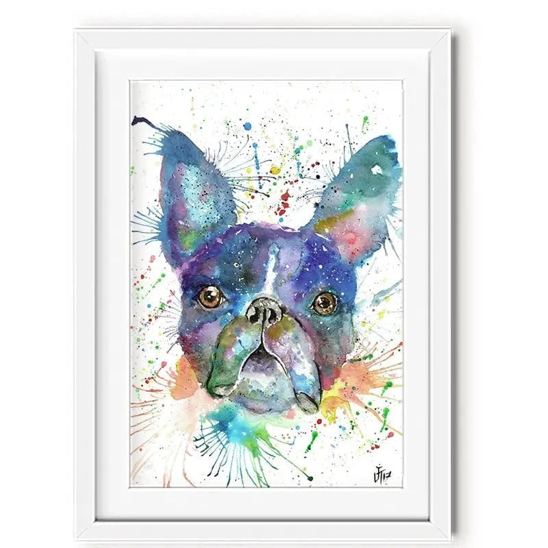 Bruno The Boston Terrier Framed Art Print Bruno The Boston Terrier Framed Art Print wall art product Jamie Taylor