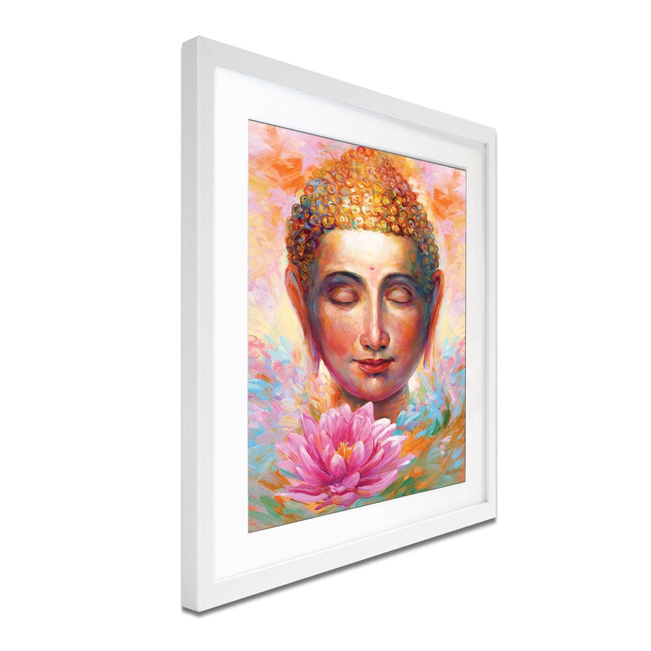 Buddha Framed Art Print wall art product Leon Devenice