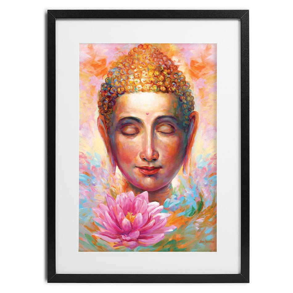 Buddha Framed Art Print wall art product Leon Devenice