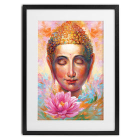 Buddha Framed Art Print wall art product Leon Devenice