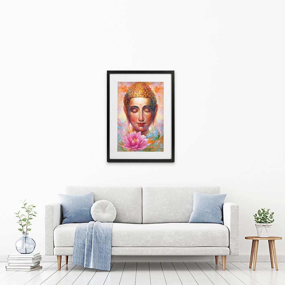 Buddha Framed Art Print wall art product Leon Devenice
