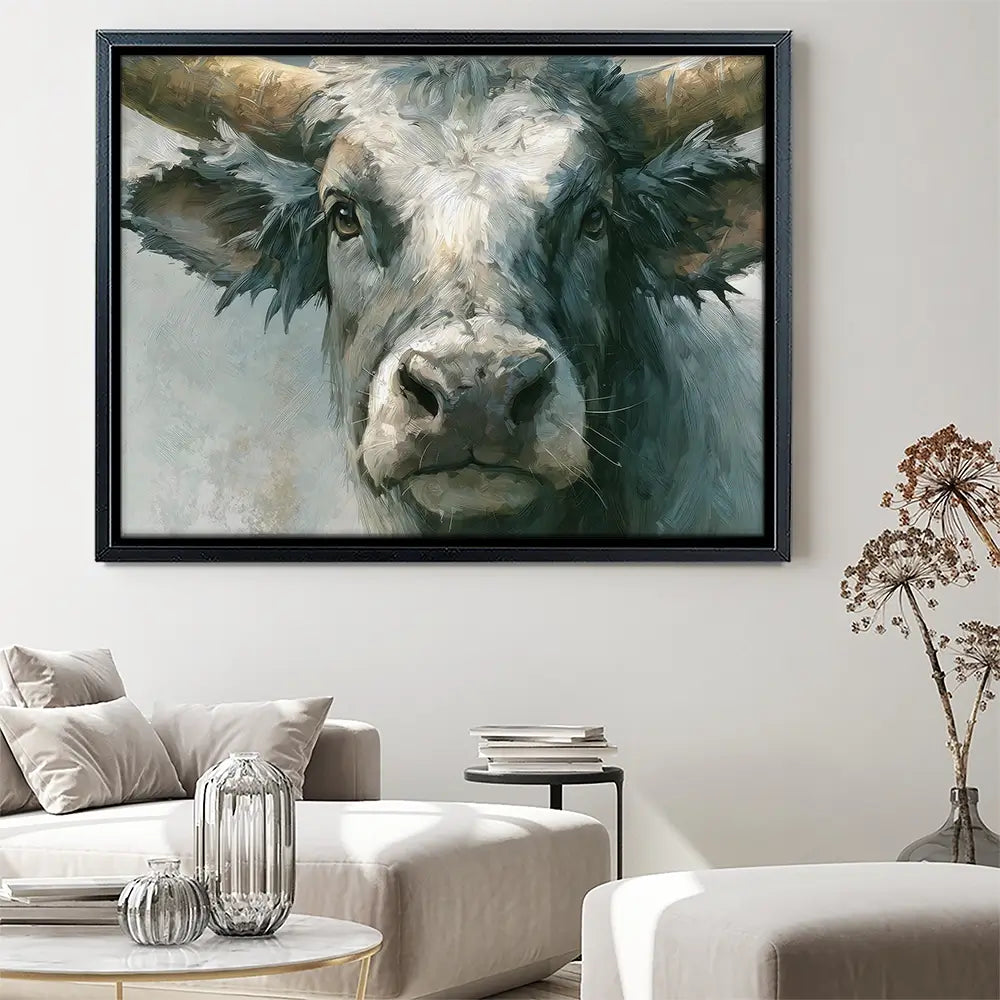 Bull Canvas Print Bull Canvas Print wall art product Petal Prints Design - Independent