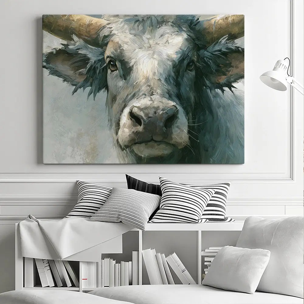 Bull Canvas Print Bull Canvas Print wall art product Petal Prints Design - Independent