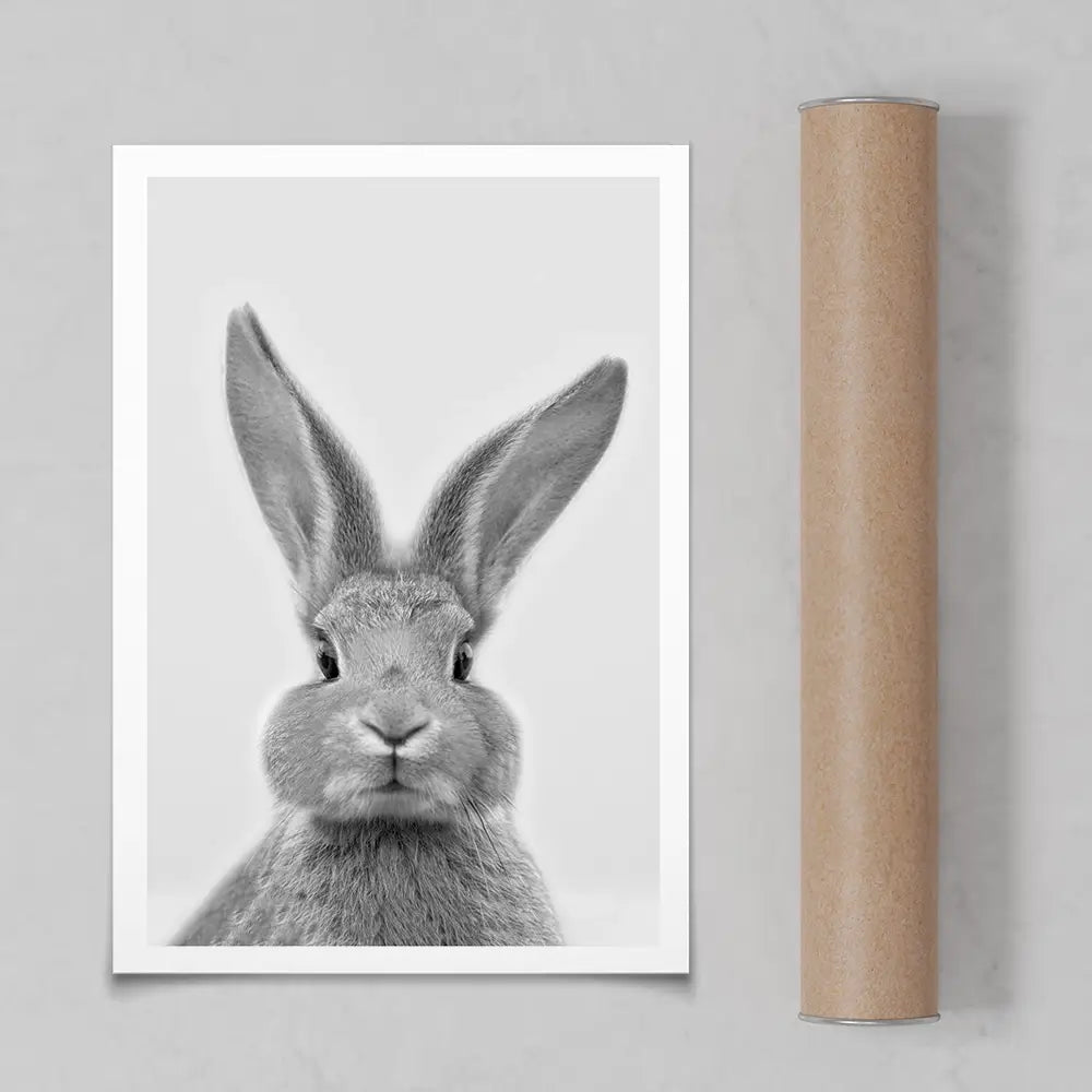 Bunny Rabbit Portrait Art Print Bunny Rabbit Portrait Art Print wall art product R Visser