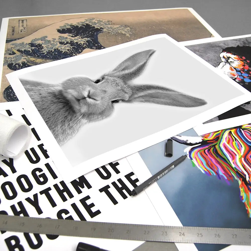 Bunny Rabbit Portrait Art Print Bunny Rabbit Portrait Art Print wall art product R Visser