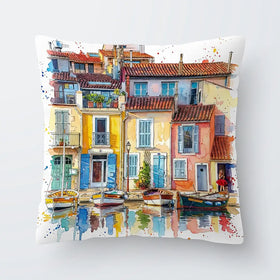 Burano Boats Cushion Burano Boats Cushion wall art product David Alexander Elder
