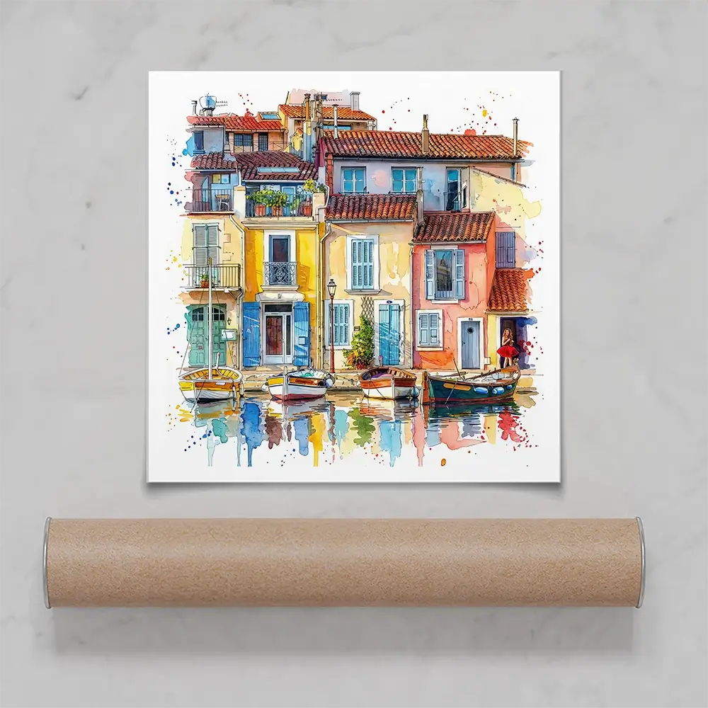 Burano Boats Square Art Print Burano Boats Square Art Print wall art product David Alexander Elder