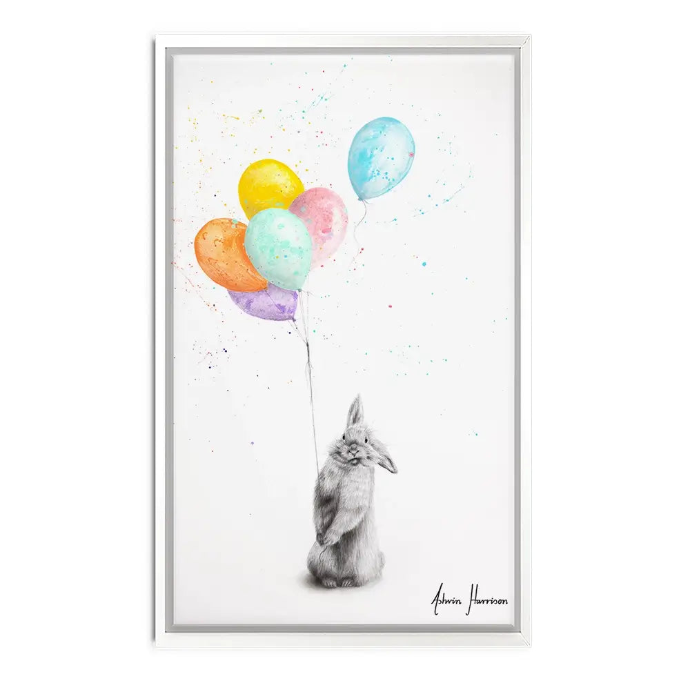 Buster And His Balloons Canvas Print Buster And His Balloons Canvas Print wall art product Ashvin Harrison