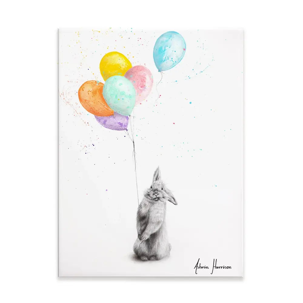 Buster And His Balloons Canvas Print Buster And His Balloons Canvas Print wall art product Ashvin Harrison