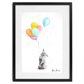 Buster And His Balloons Framed Art Print Buster And His Balloons Framed Art Print wall art product Ashvin Harrison