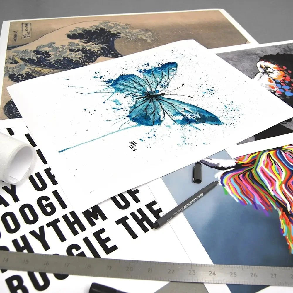 Butterfly Blues Art Print Butterfly Blues Art Print wall art product Jamie Taylor