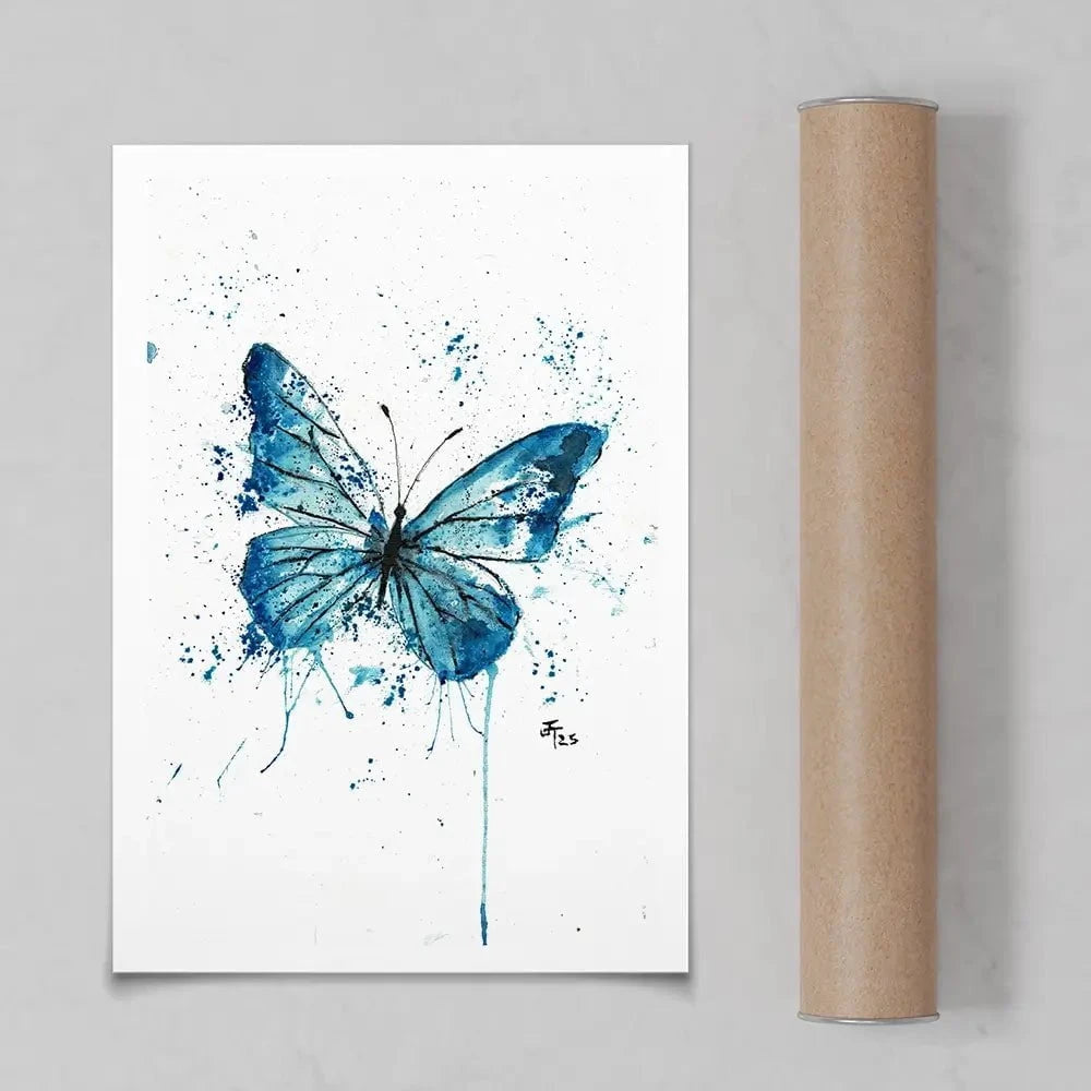Butterfly Blues Art Print Butterfly Blues Art Print wall art product Jamie Taylor