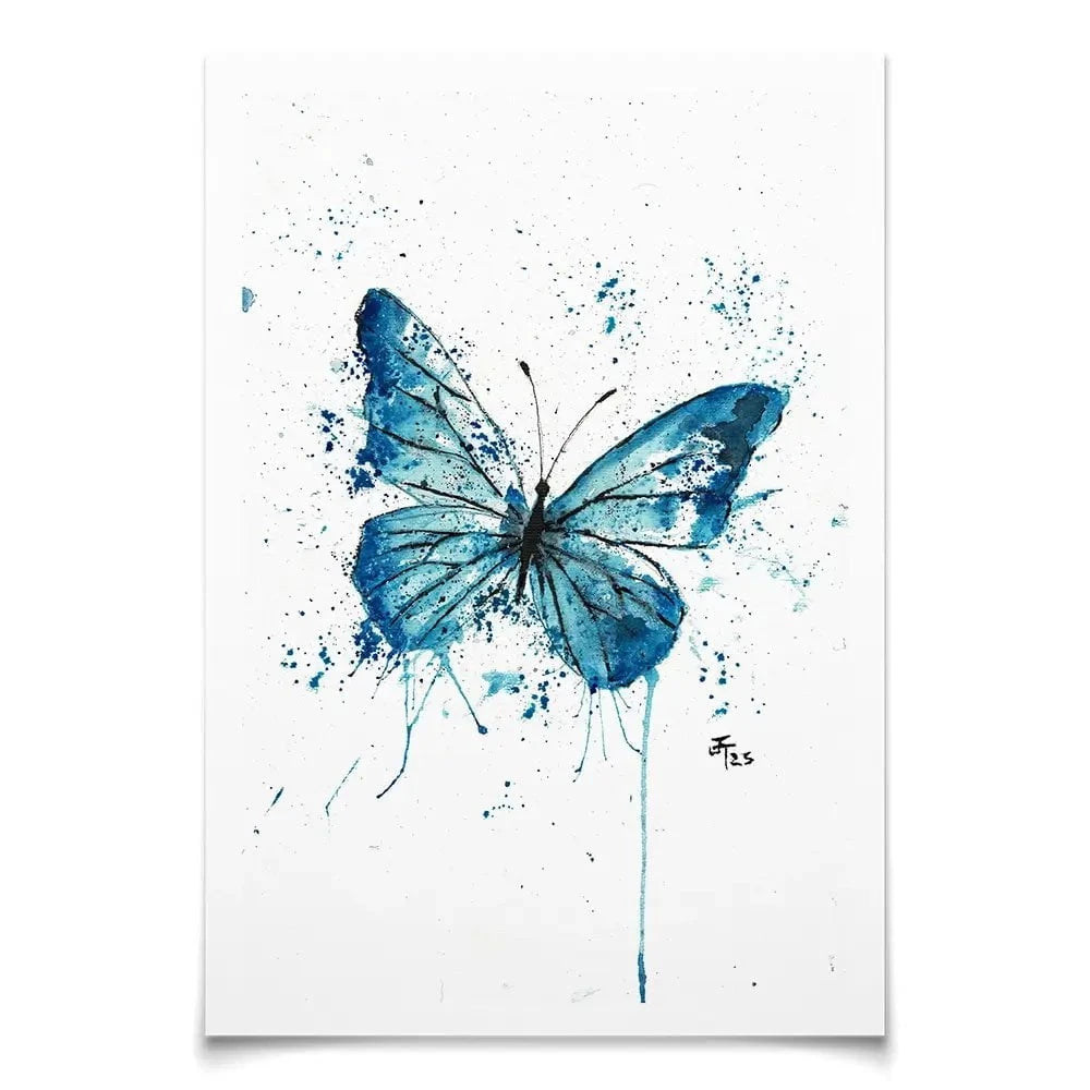 Butterfly Blues Art Print Butterfly Blues Art Print wall art product Jamie Taylor