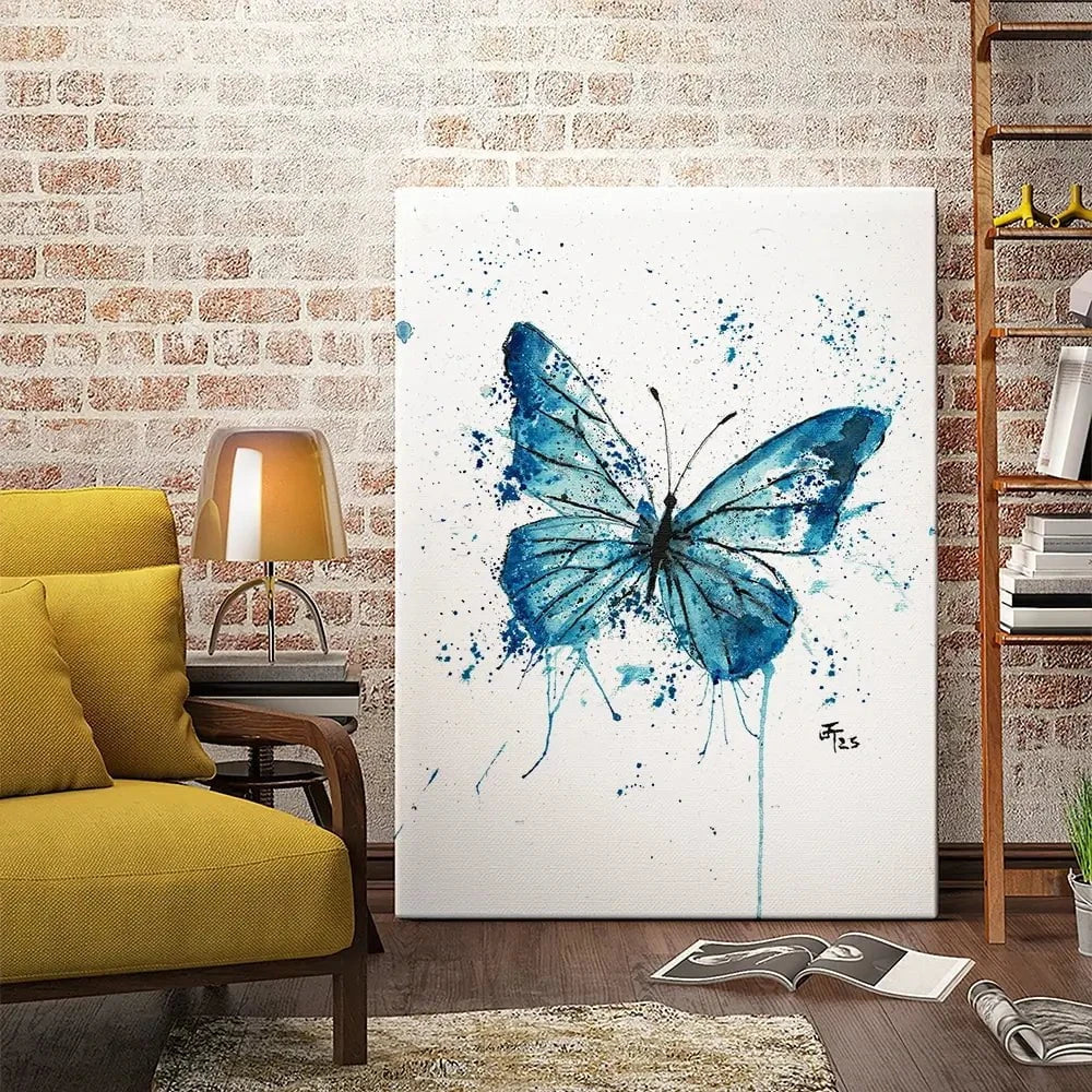 Butterfly Blues Canvas Print Butterfly Blues Canvas Print wall art product Jamie Taylor