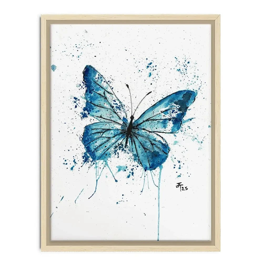 Butterfly Blues Canvas Print Butterfly Blues Canvas Print wall art product Jamie Taylor