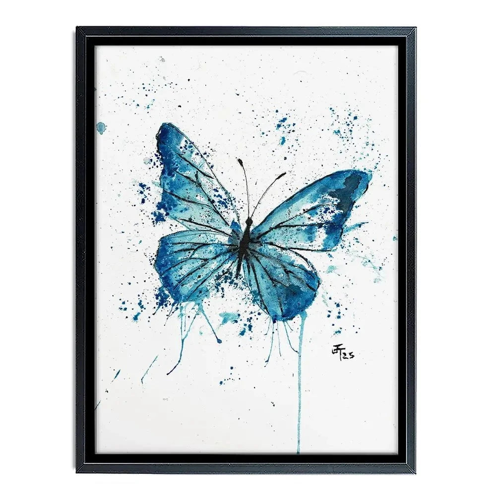 Butterfly Blues Canvas Print Butterfly Blues Canvas Print wall art product Jamie Taylor